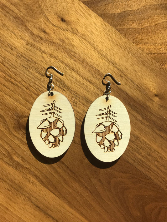 Wooden Earrings - Hemlock